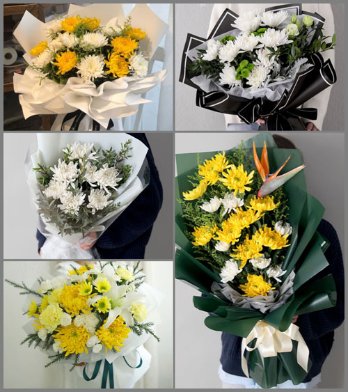 云南普洱西盟县勐卡镇白事花束代送
